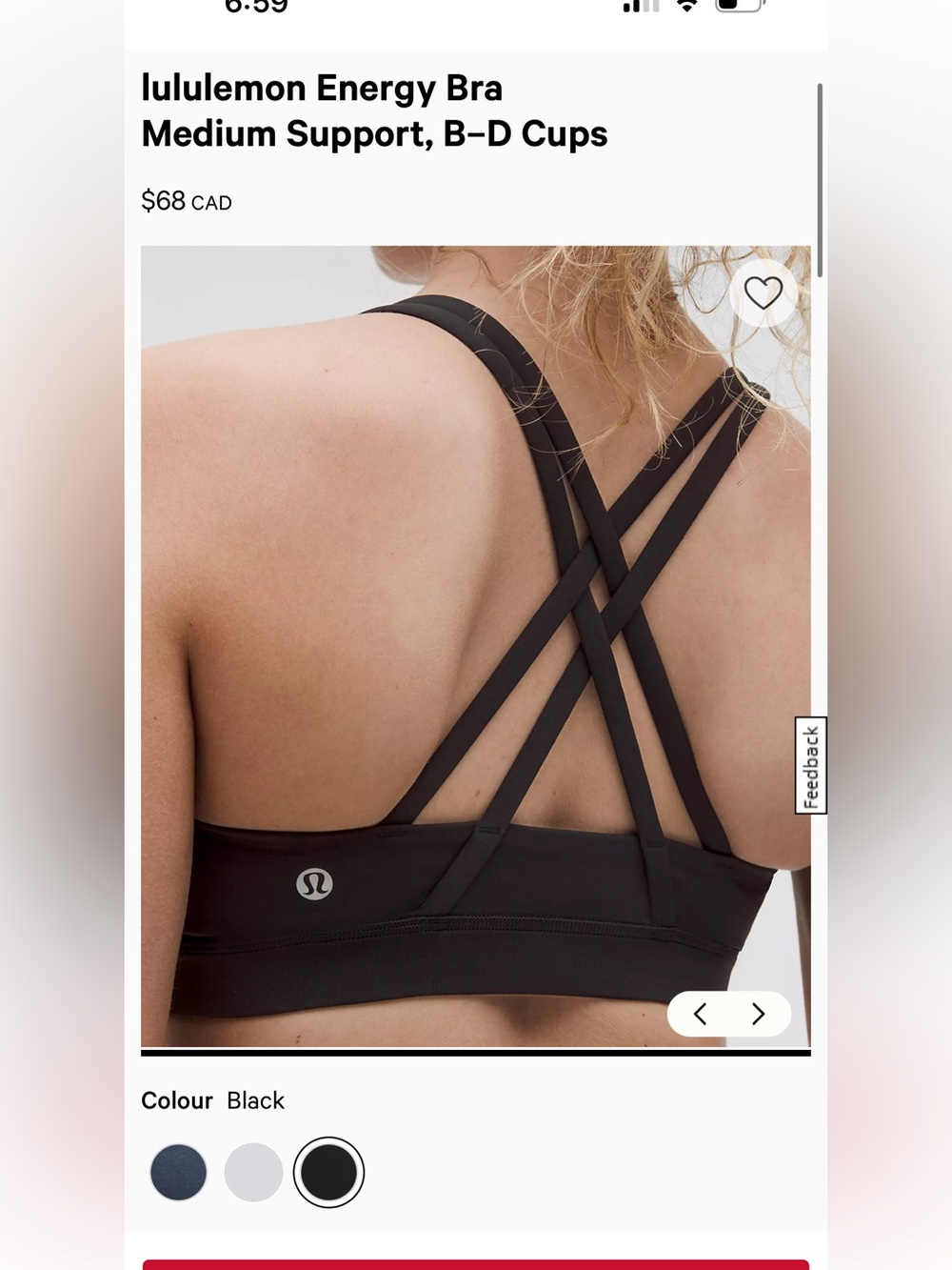 EUC Lululemon Energy bra - Picture 1 of 6